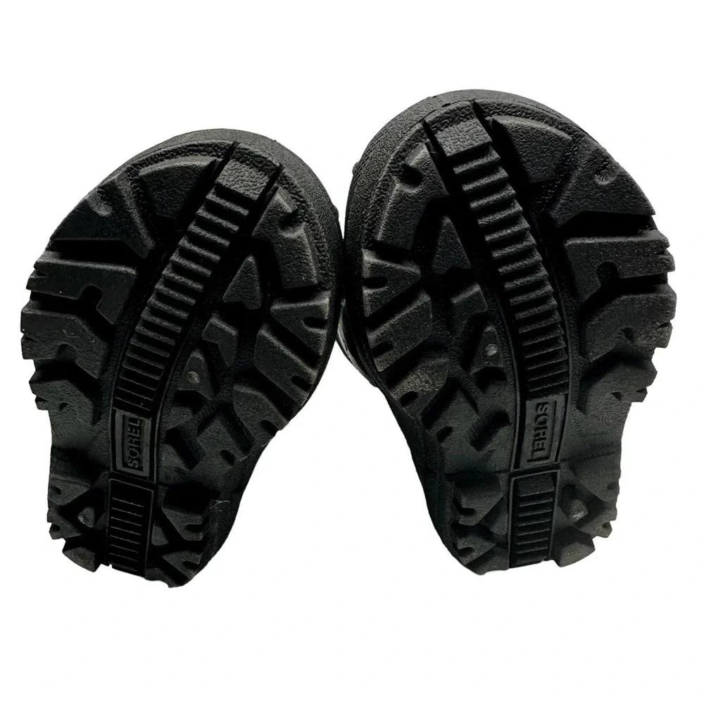 Sorel Snow Commander Winter‎ Boots Kids Childs Sz 6 Gray Waterproof NV1877-028